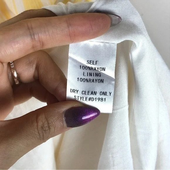 impeccable pig yellow striped a-line off the shoulder belle inspired dress - Picture 5 of 7